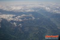 berflug über die Alpen