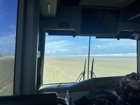 Fahren über den 90 Mile Beach