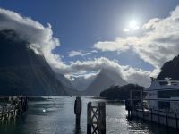 Blick auf den Mitre Peak