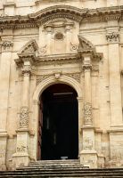 Imposantes Barockportal in Noto