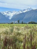 rechts die Spitze des Mount Cook 3724m - höchster Berg von NZ