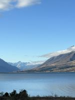 am Lake Ohau...auch hier die Spitze des Mount Cook