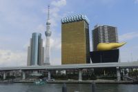 Blick auf Tokyo Skytree und Asahi Beer Tower
