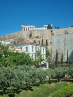 Athen - Ausblick vom Akropolismuseum...