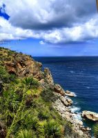 Die steile Küste im Naturreservat Zingaro