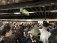 Andrang in der Metro