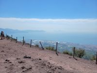 Blick vom Vesuv über die sorrentinische Halbinsel bis Capri/Amalfiküste/Italien