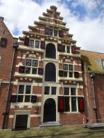 Enkhuizen - prachtvolles Gebäude am Hafen