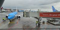 Flug mit KLM über Amsterdam nach Bergen