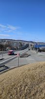 Brücke vom Festland auf die Tromsinsel in Tromsö