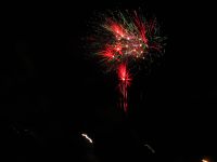 0.00 Uhr auf den Ostersonntag: Feuerwerk 