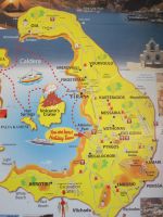 Santorin auf Foto am neuen Hafen Thira