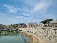 Rom - Blick von der Engelsbrücke in Richtung Petersdom