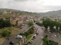 Blick vom Restaurant Kopala auf die Altstadt von Tbilisi