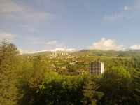 Blick vom Hotel auf die Stadt Dilijan