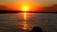 Botswana - Shakawe - Bootsfahrt -Sonnenuntergang