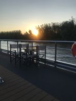 Sonntag 12.5.24  letzte Sonnenuntergang auf der Donau 20:00 Uhr