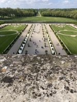 Blick in die Gartenanlage und über die Domäne von Chamord