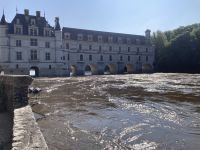 Schloss Chenonceau und Hochwasser des Cher