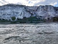 auf dem Rhône unterwegs