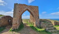 067 Ruinen von Grosnez Castle auf Jersey
