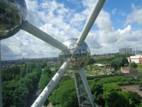 Aussicht vom Atomium Richtung City, Brüssel, Belgien