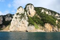 beeindruckende Felsen während unserer Schiffsfahrt