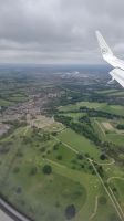 Landeanflug auf London mit Blick auf Windsor Castle 