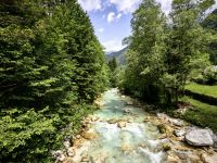 An der Soca unterwegs