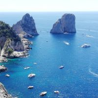 Markanter Punkt der Insel von oben