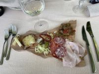 Abendessen im Agriturismo