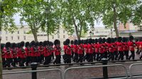 Trooping the Colour- die ersten Wachmannschaften marschieren los