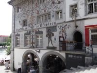 Luzern, das Zunfthaus der Bäcker hatte eine Anlegestelle für das Korn.