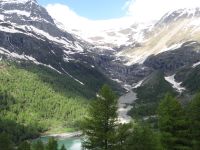 Blick von der Alp Grüm in die Umgebung