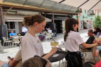 unser Hugo zum Abschluss wird serviert