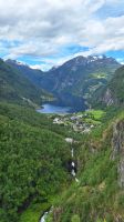 Blick auf den Geirangerfjord