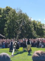 Stockholm. Midsommar in Skansen. Or hej, or nej