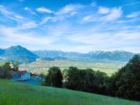 Blick ins Rheintal vom Hotel 