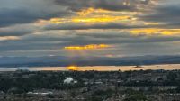 Sonnenuntergang in Edinburg 