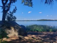 Schweden Rad 2024: Smøland - Pause am See 