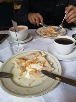 Mmmmmm.... Lefse mit Kaffee