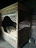 Viel Platz im Bett gab es nicht ..........