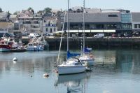 Blick auf den Yachthafen von Concarnau