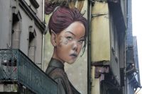 Blicke von der Hauswand in Morlaix