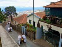 Korbschlittenfahrt nach unten