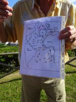 Unser Reiseleiter Thomas präsentiert die bevorzugten Windrichtungen im Atlantikk als Basis der Entdeckungsrouten