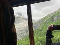 Das leere Bett des Rhone-Gletschers