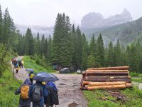 1. Wandertag, auf dem sentiero dell'orso zu den Vallesinella-Wasserfällen