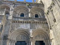Spanien, Santiago de Compostela, romanisches Eingangsportal