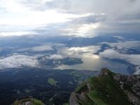Morgenstimmung über dem Vierwaldstättersee, Pilatus, Schweiz